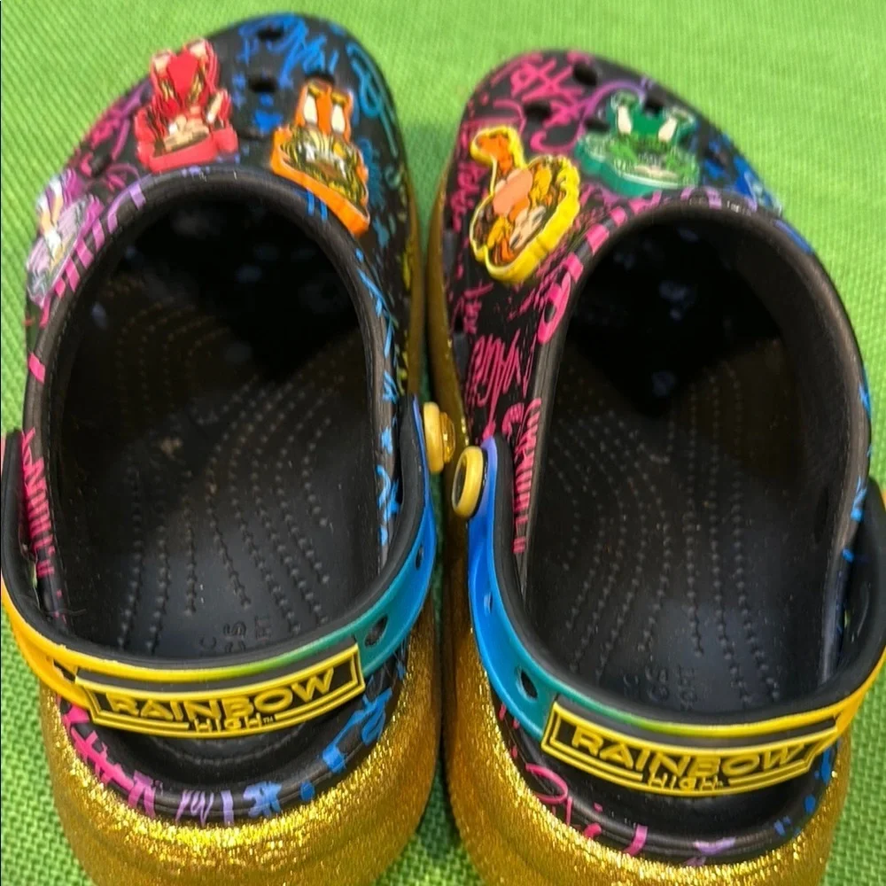 RARE Colorful Kids Crocs Rainbow High Cutie Crush Clogs size 2J